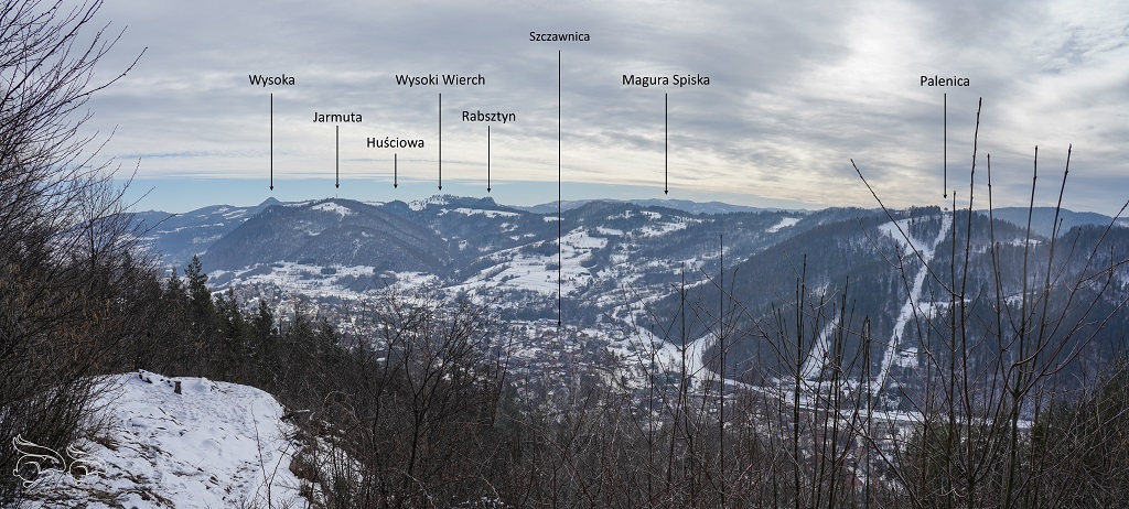 Bryjarka panorama Szczawnica panorama