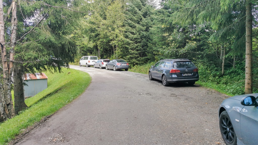 dolina małej łąki parking